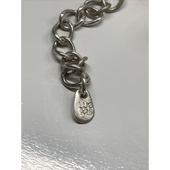 Lucas Lamenth black Faceted Glass Pearl Natural Stone Necklace LUC 925 AL4.2 - Picture 12 of 16